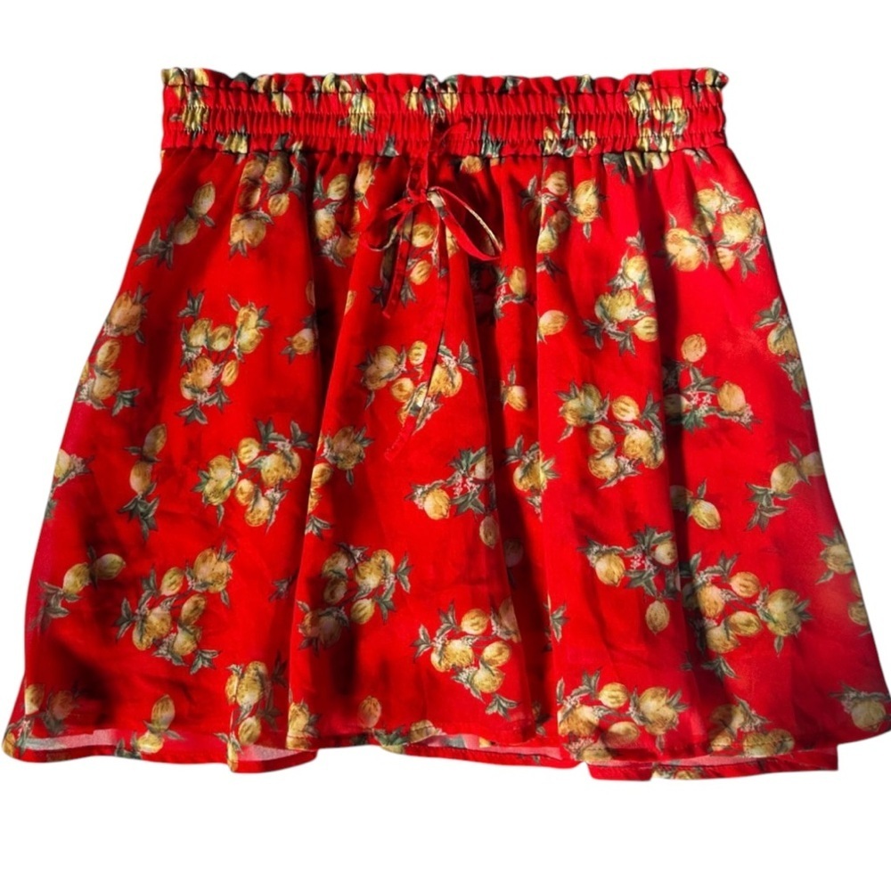 Unique Vintage Lemons Skort S